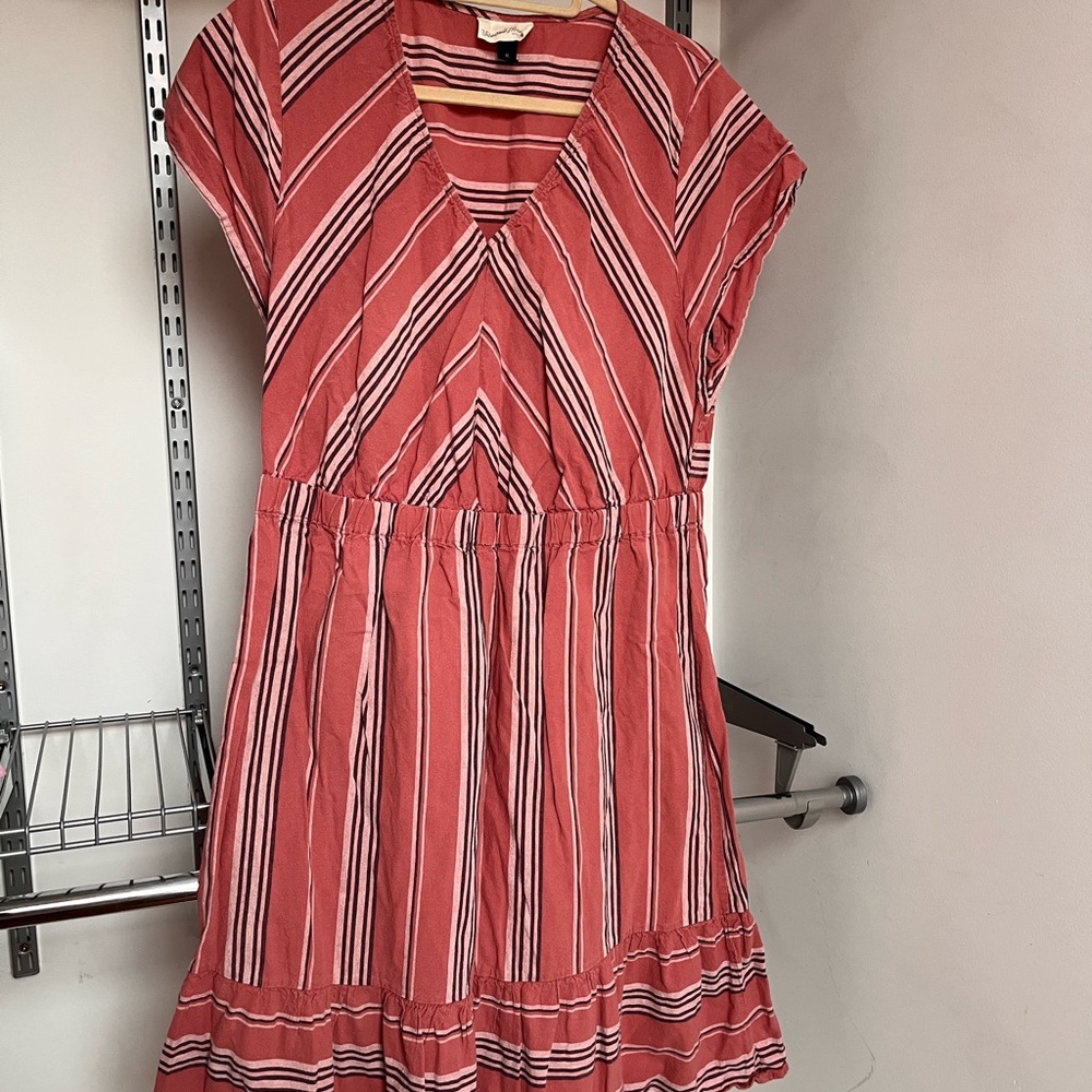 Universal Thread Pink and Black Striped Top